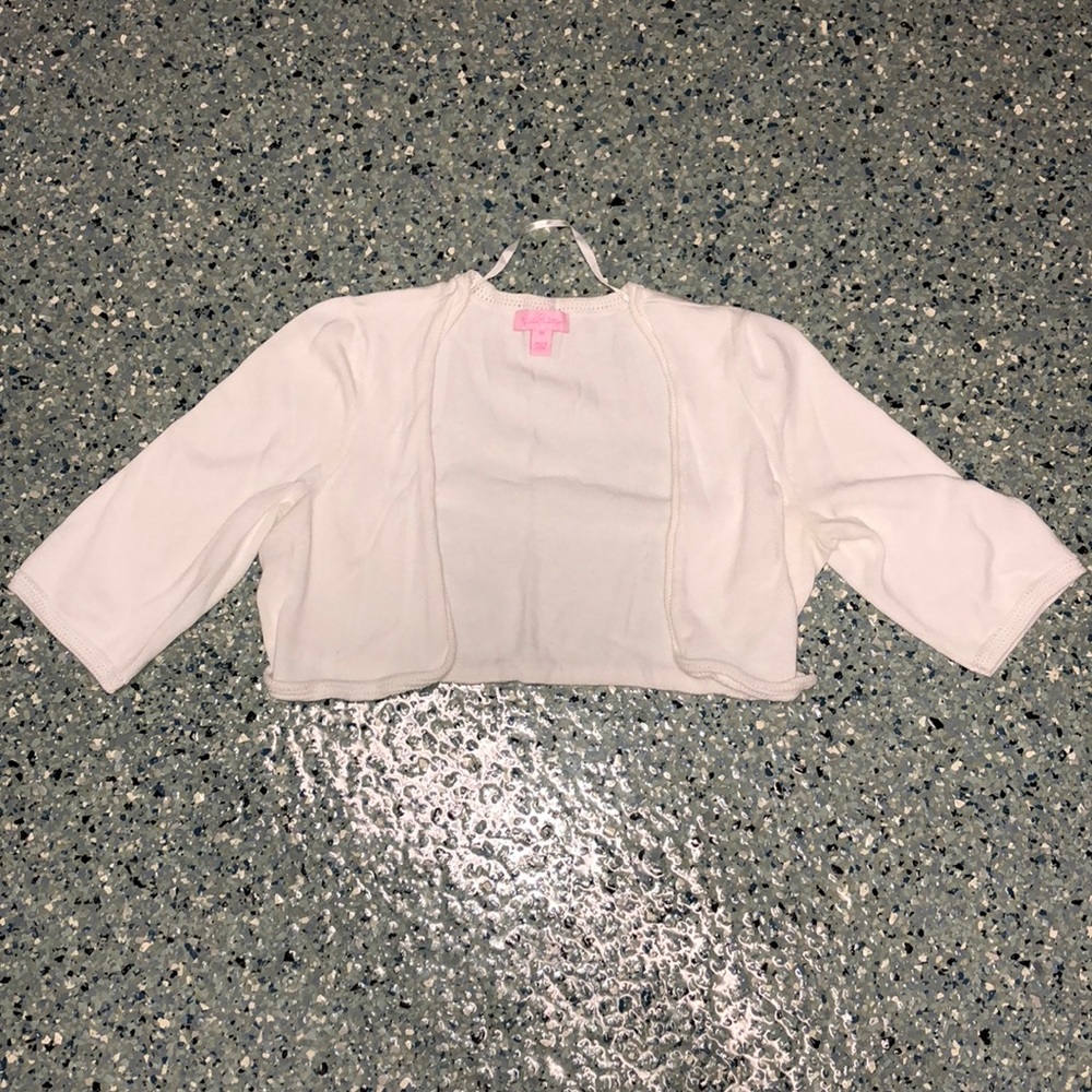 Lilly Pulitzer white cropped womens sweater M